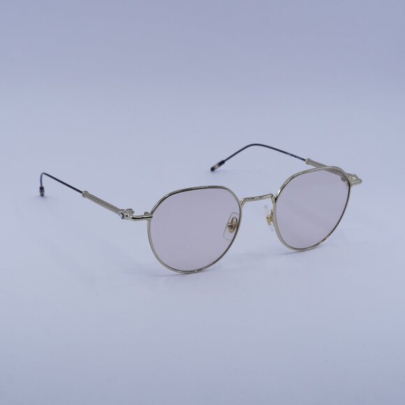 Montblanc MB0060S 002 Sunglasses Gold/Black Square Frame, Brown Lenses main image 9